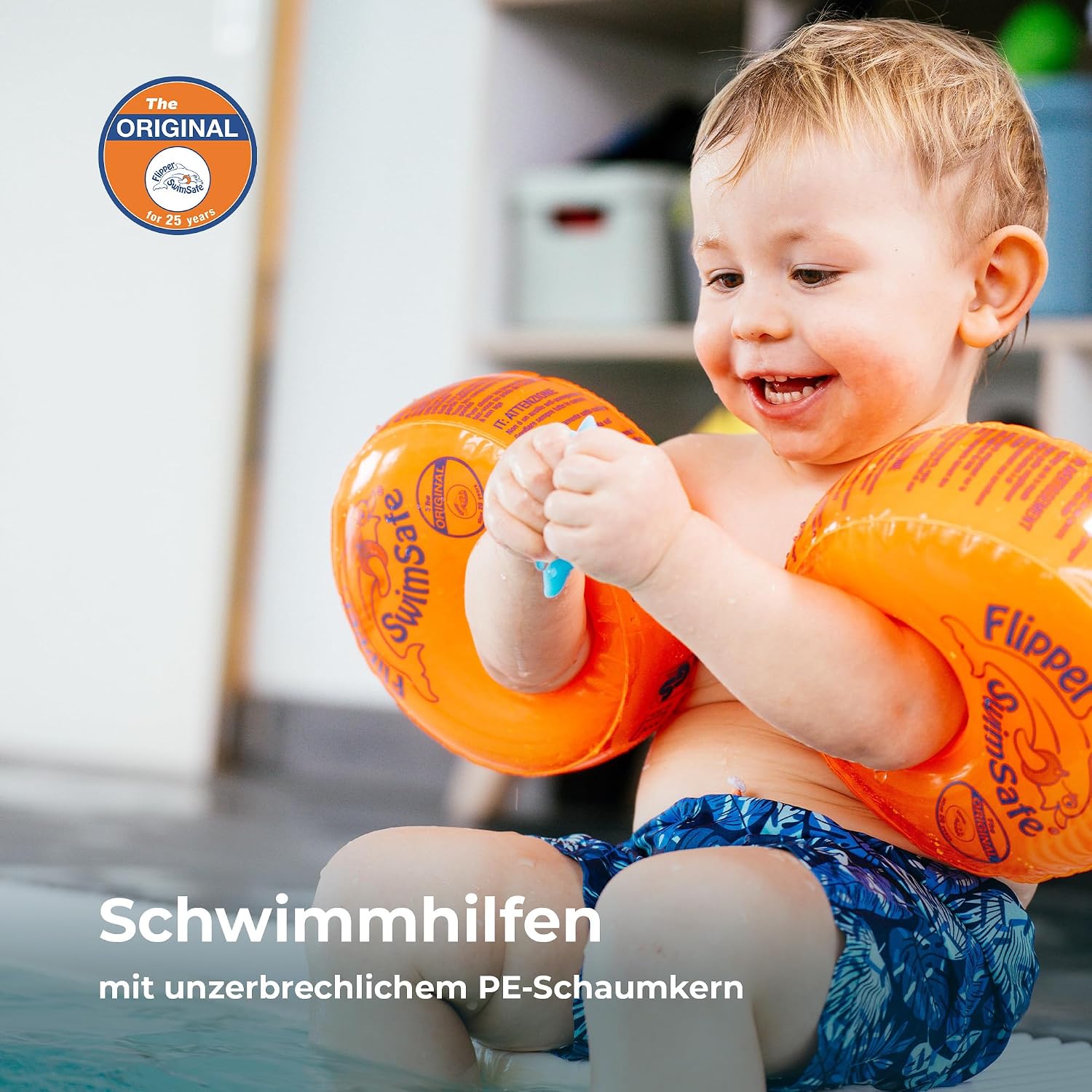 Thumbnail 6 de Flipper Swimsafe 1010 – Schwimmflügel für Babys ab 12 Monaten (Orange)