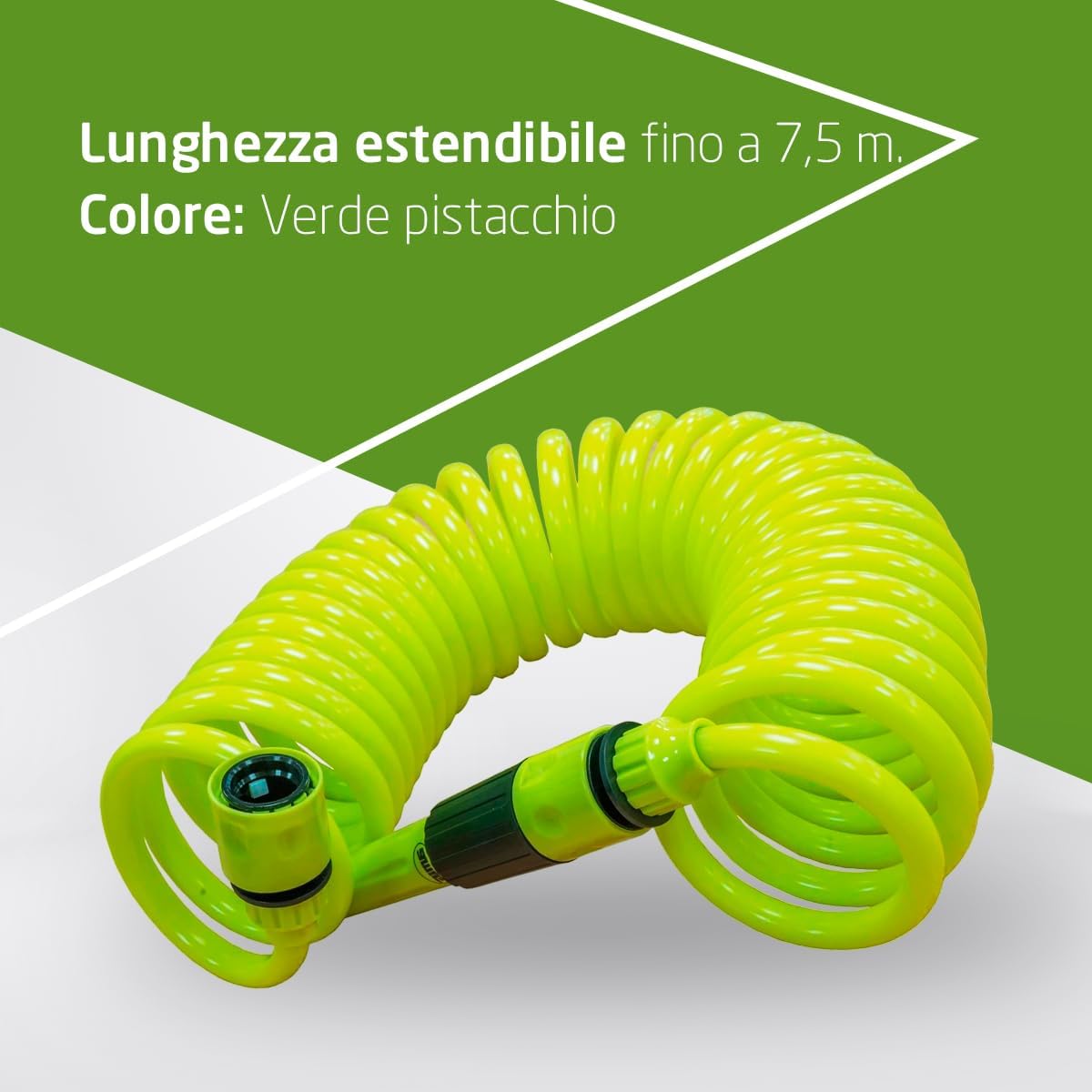 Thumbnail 6 de Amig Tubo flessibile a spirale 7,5 m – kit completo in polipropilene, verde pistacchio