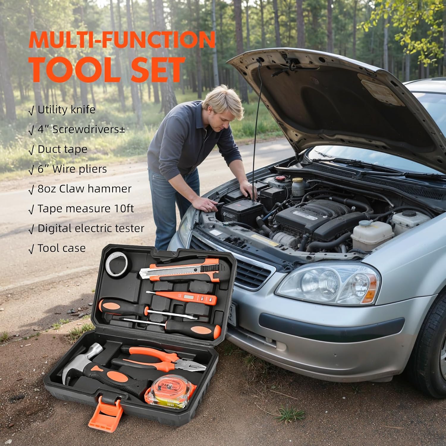Detalle 2 de Car Emergency Kit with Air Compressor — 1 Kit
