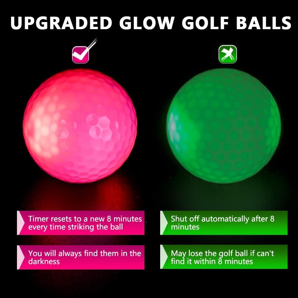 Detalle de THIODOON LED golf balls, 6-pack