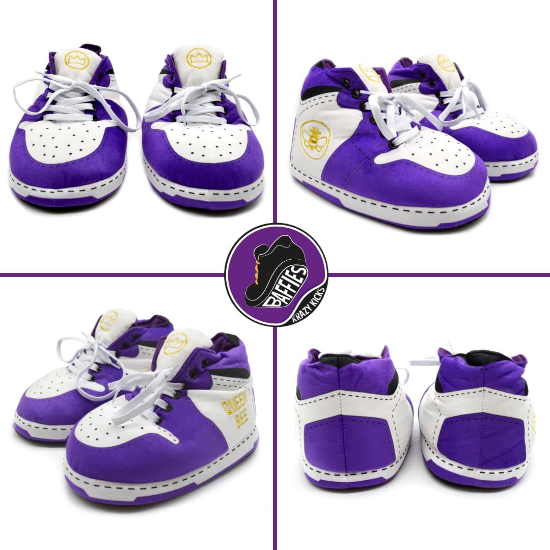 Thumbnail 4 de Baffies' Krazy Kicks Football Pro Jordan Slipper Trainers – novelty slip-on with memory foam