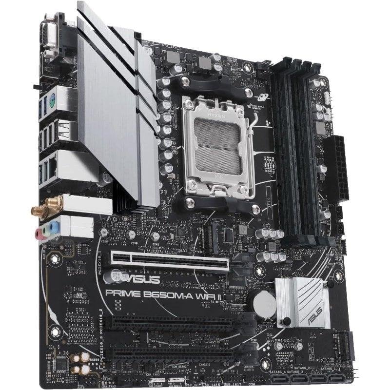 Detalle 2 de ASUS PRIME B650M-A WIFI II: placa base AM5 micro ATX con DDR5, WiFi 6 y Aura Sync RGB