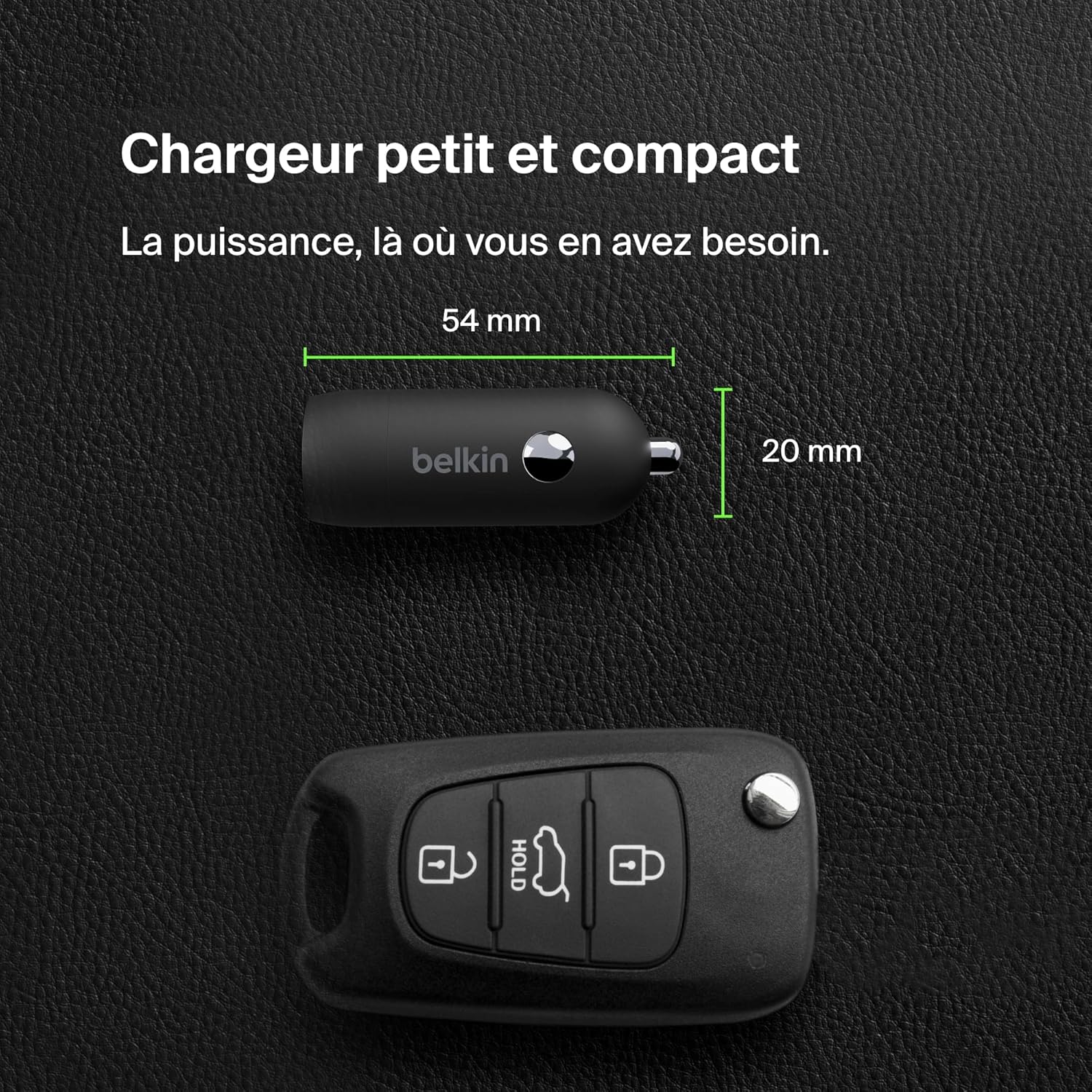 Thumbnail 4 de Belkin Chargeur de voiture BoostCharge 30 W : charge rapide USB-C Power Delivery