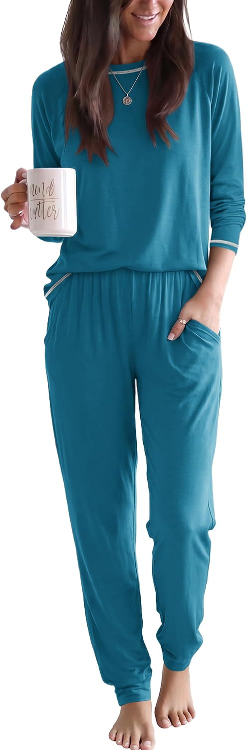 Detalle de Ekouaer Women's Pajama Set, S–XXL