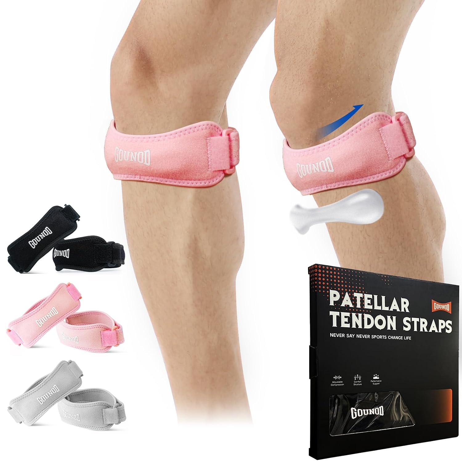 Thumbnail 6 de Patellar Tendon Support Strap 2 Pack
