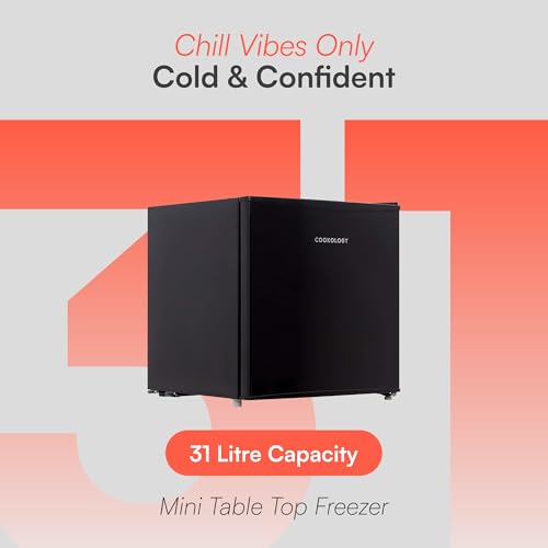 Thumbnail 1 de Cookology 31L Tabletop Mini Freezer - Adjustable Legs - Black