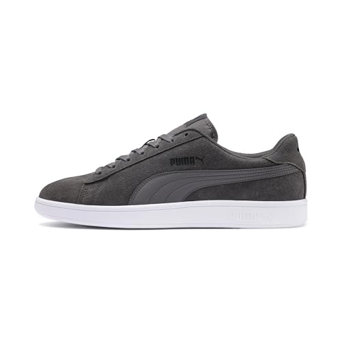 Detalle de PUMA Mixte Smash V2 Baskets - Castlerock Puma Noir / Puma Blanc, taille 39