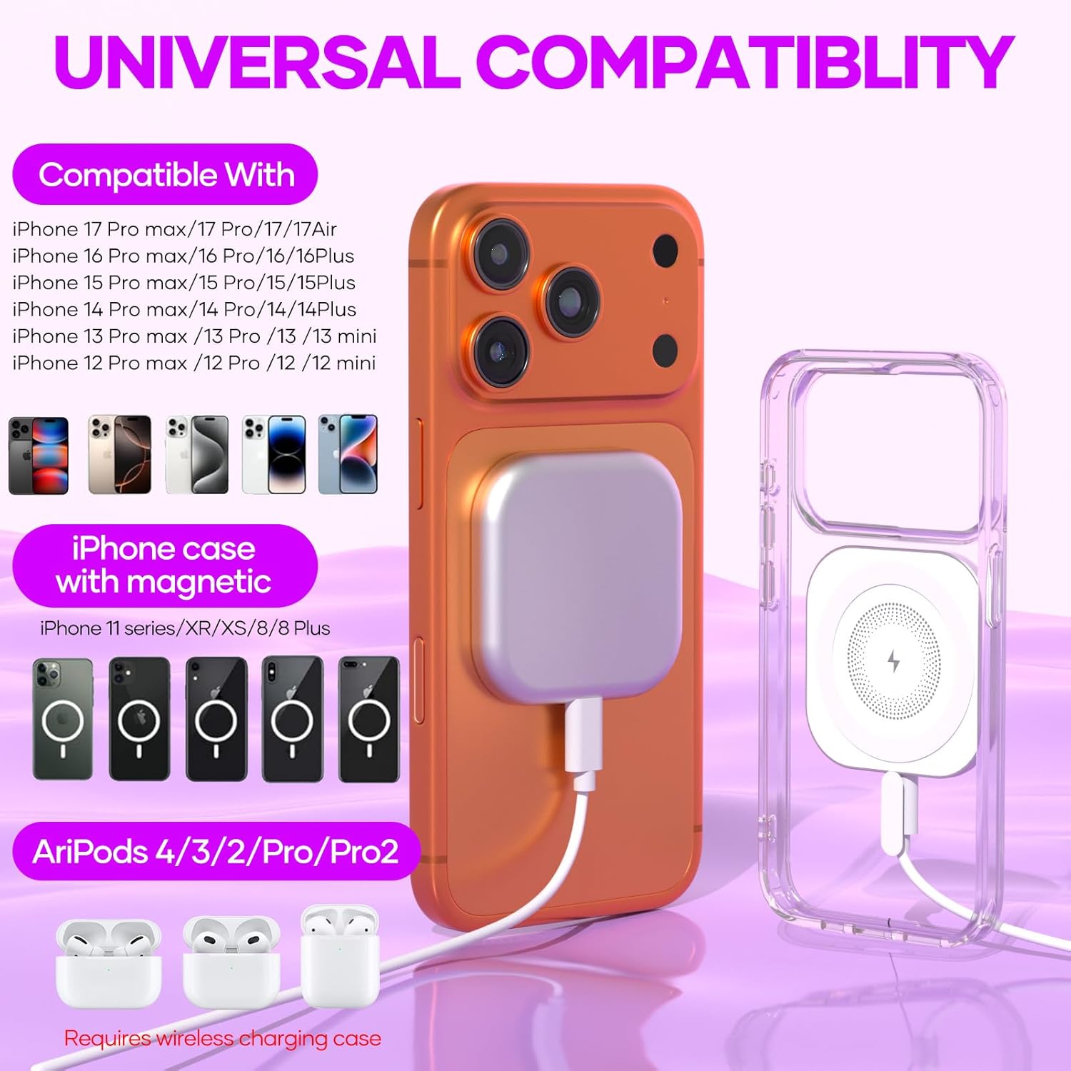 Thumbnail 1 de Magnetic Wireless Charger MagSafe for iPhone