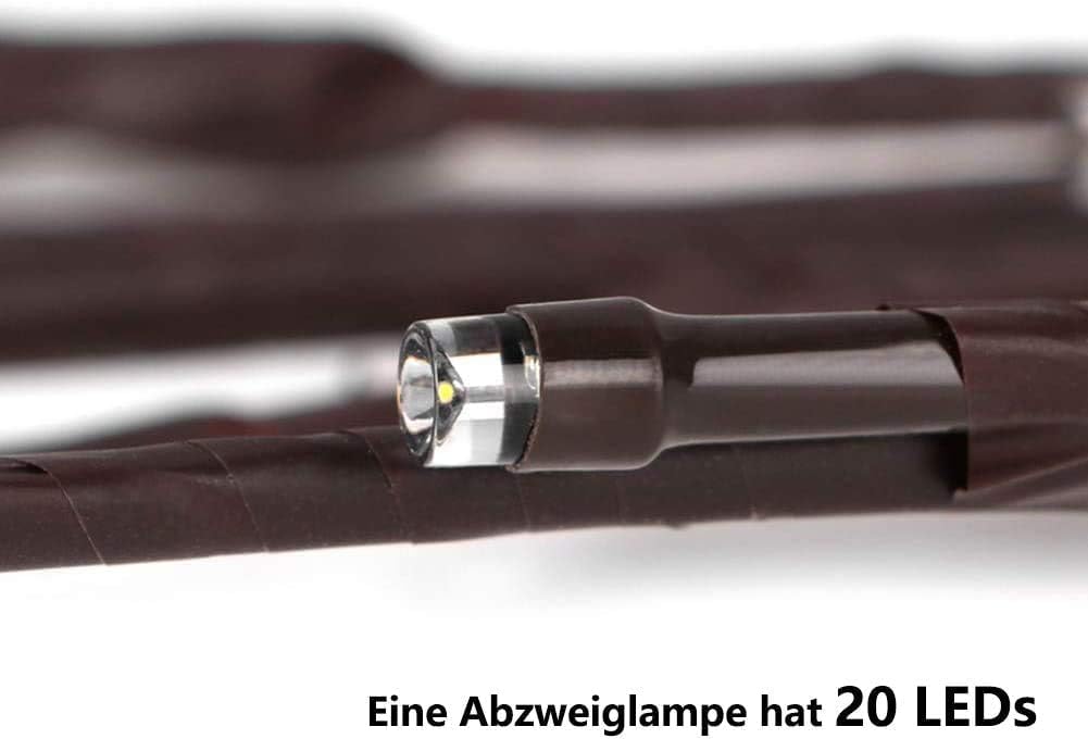 Detalle 2 de DK177 Sliver colour 2-Pack LED Branch Lights, 30-Inch Brown Twigs
