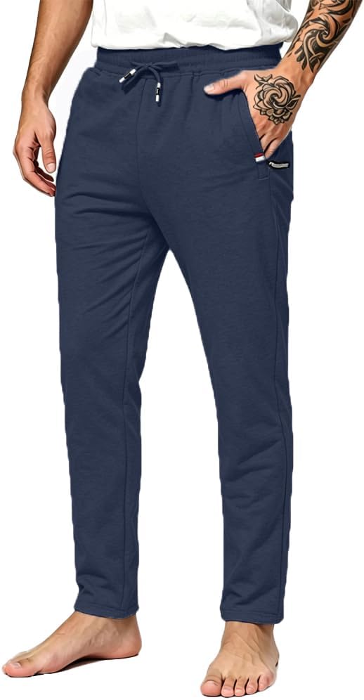 Thumbnail 6 de Tansozer joggingbroek voor heren van katoen met rechte snit en ritszakken