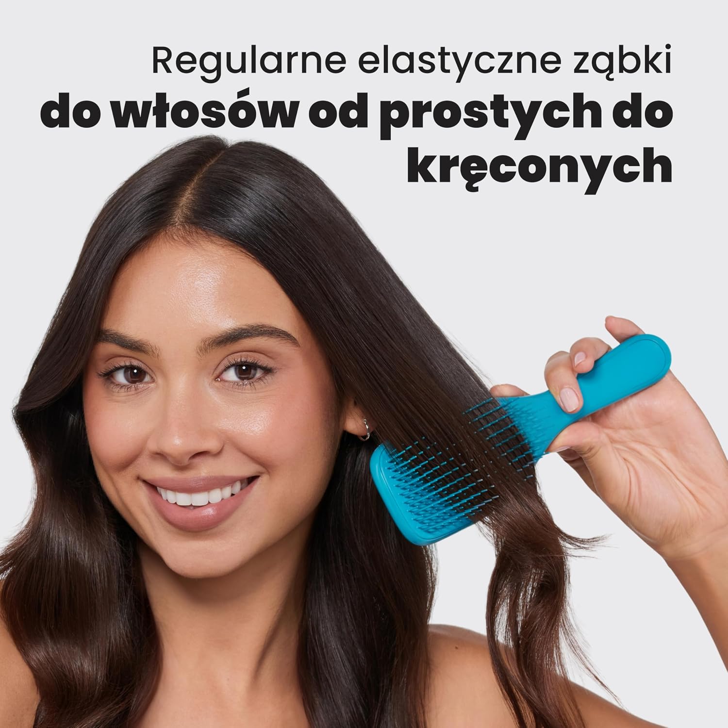 Detalle 2 de Tangle Teezer Ultimate Detangler – szczotka do rozczesywania, 325 ząbków, Zmienny turkus