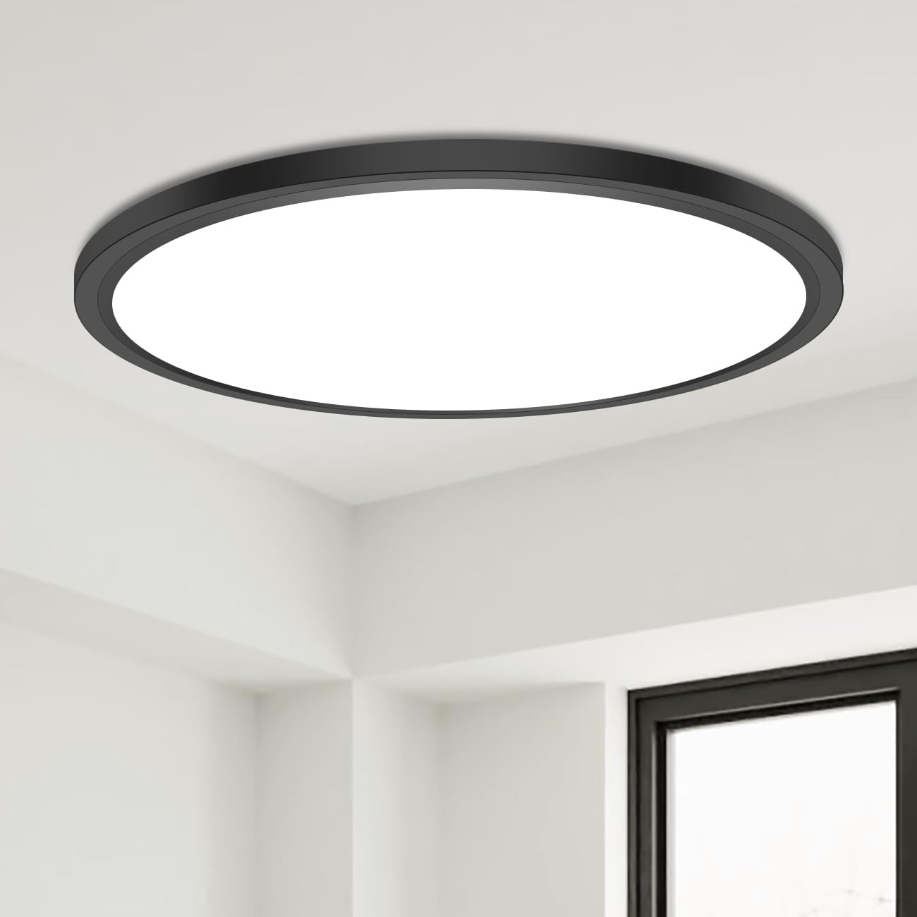 Thumbnail 6 de Slochi 2 Pack Bathroom Ceiling Lights – Ultra-Thin 2050LM Round LED Flush Mount (Ø22cm, 6500K, 150W Equivalent) waterproof