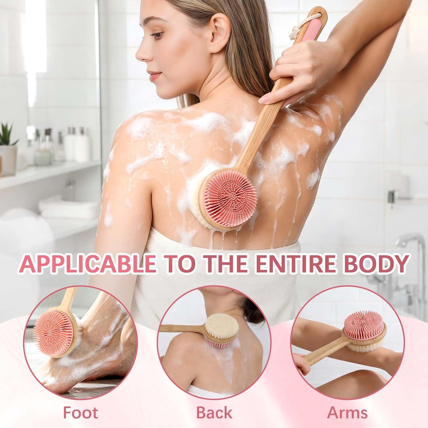 Thumbnail 6 de EaTubano Bath Brush, Bamboo Handle