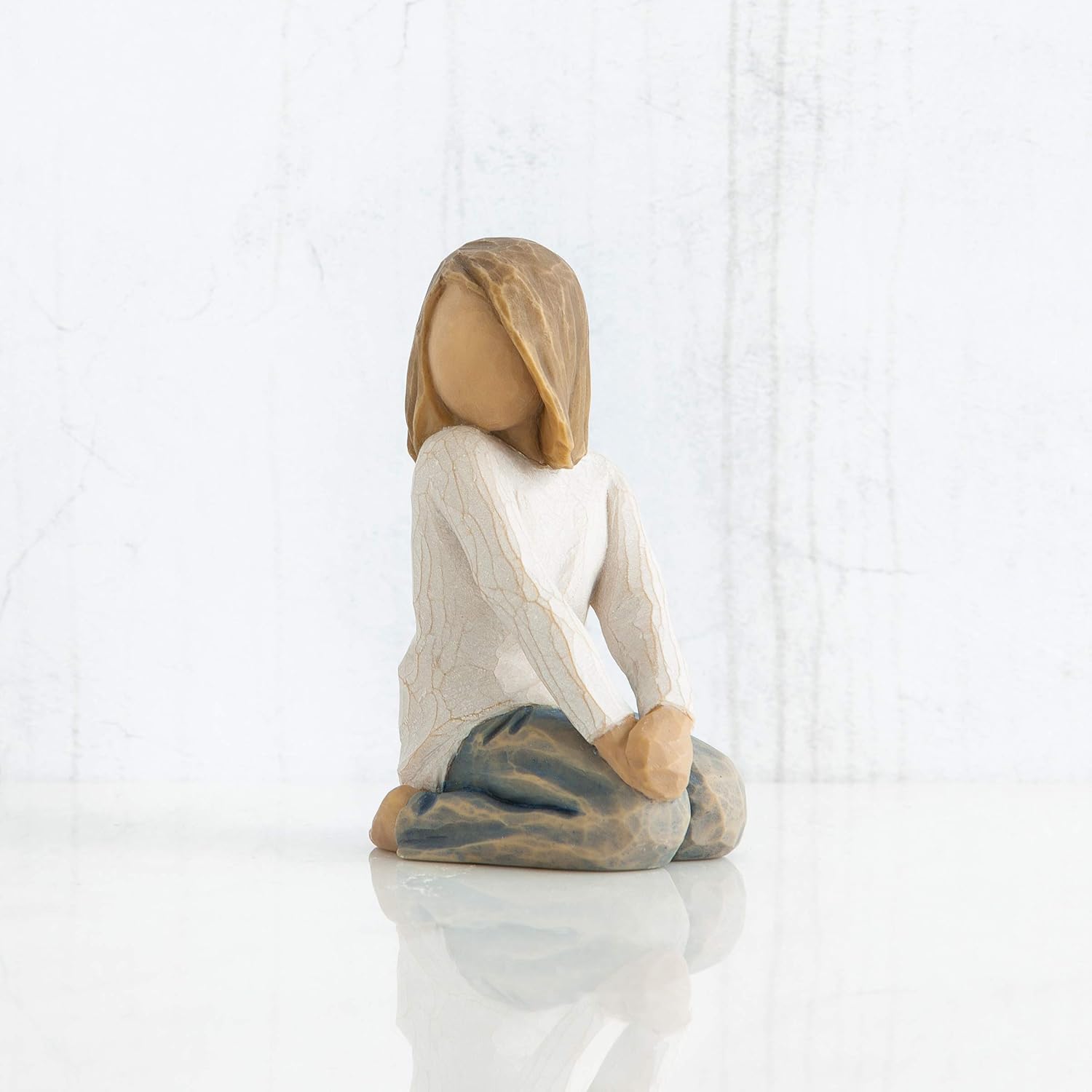 Thumbnail 3 de Willow Tree Figurina Bambino Felice – Resina di Susan Lordi, 7,5 cm