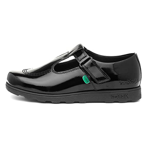Imagen de Kickers Girl's Fragma T-Bar School Shoes – Elegant, Durable & Cushioned for All-Day Comfort en OfertitasTOP