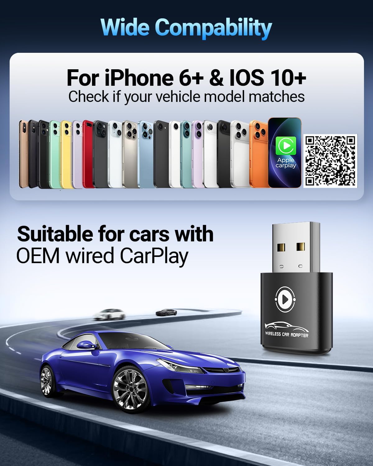 Thumbnail 5 de vnilrgle Wireless CarPlay Adapter 2026