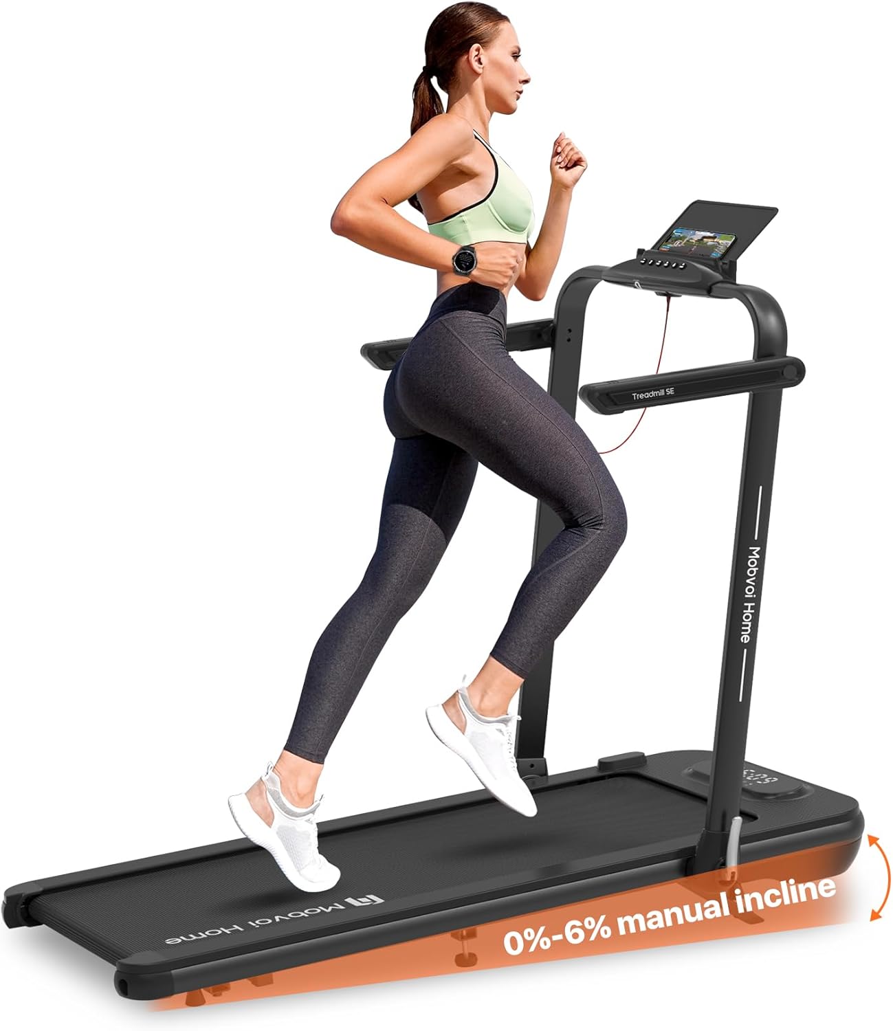 Detalle de Mobvoi Home Treadmill SE 3-in-1 Incline Folding Walking Pad with AI Coaching and Remote Control