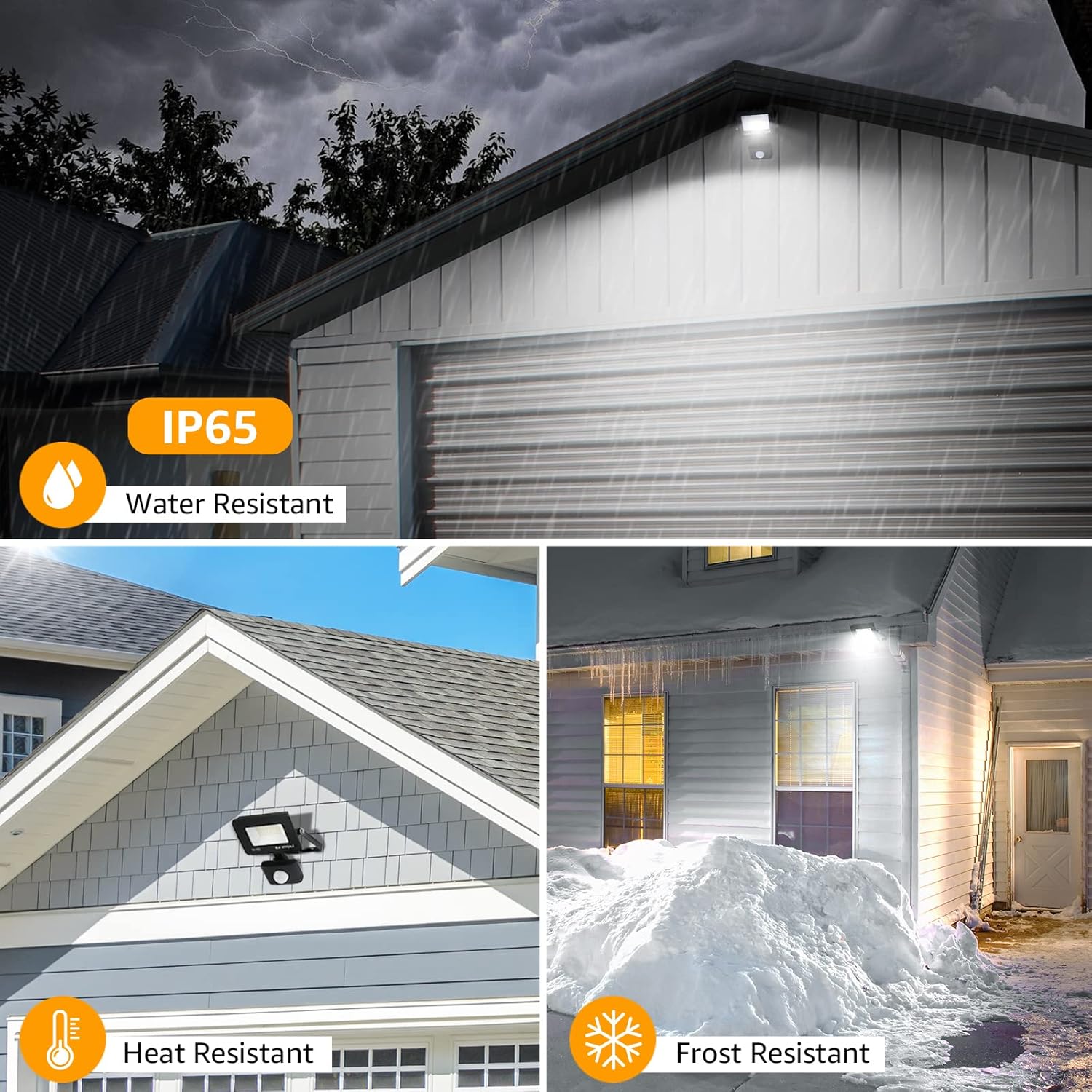 Thumbnail 6 de Lepro 50W Outdoor Security Light with Motion Sensor (4200 Lumens, PIR) – IP54 ultra-thin floodlight