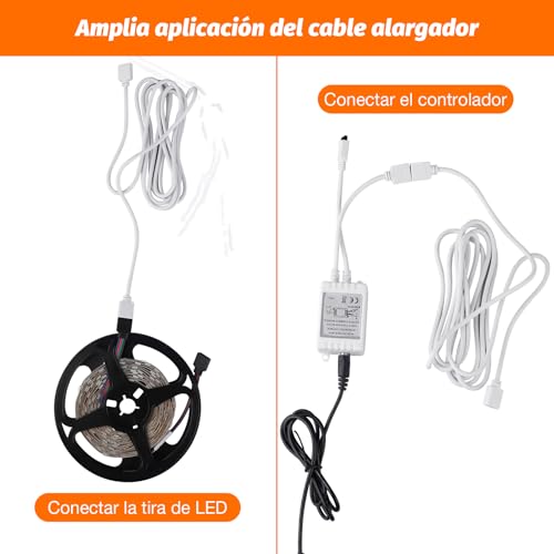 Detalle de Câble de rallonge LED REDTRON 2 x 2 m ⚡