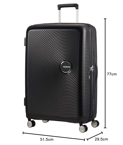 Detalle 2 de American Tourister Soundbox - Valise Spinner L Extensible 77 cm, 97/110 L, Noir (Bass Black)