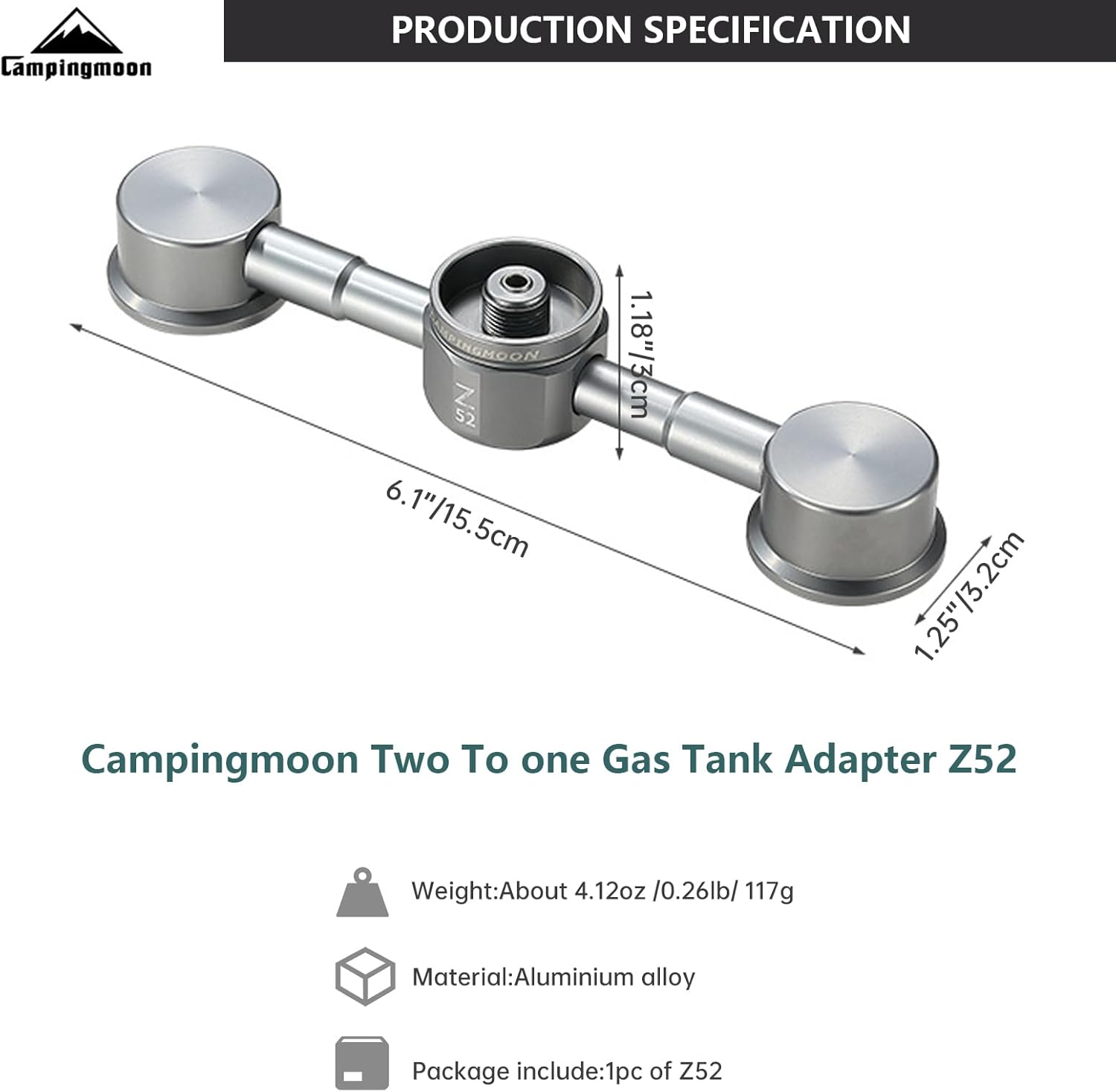 Thumbnail 5 de Camping Moon Two Supply One Gaskartuschen Adapter (EN417/Lindal) für Campinglaternen