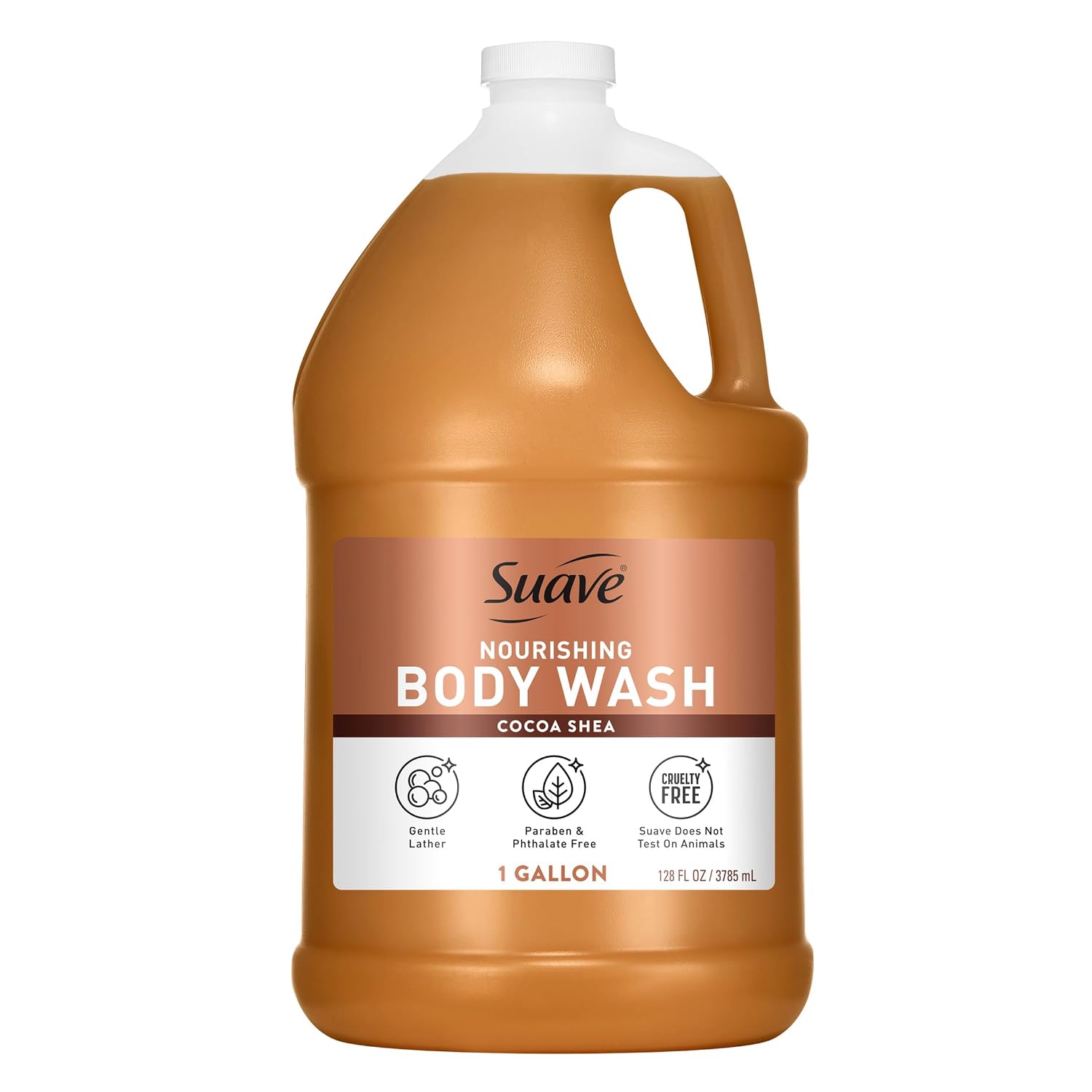 Detalle de Suave Cocoa Butter Body Wash, 1-Gallon Refill with Shea & Vitamin E