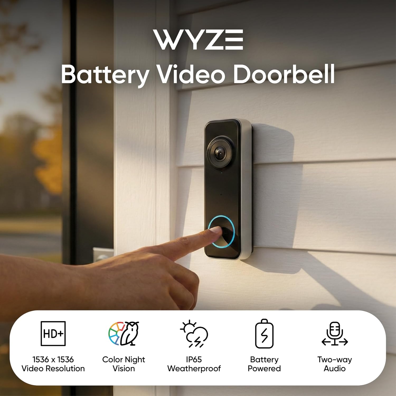 Detalle 2 de Wyze Wireless Video Doorbell 1536x1536