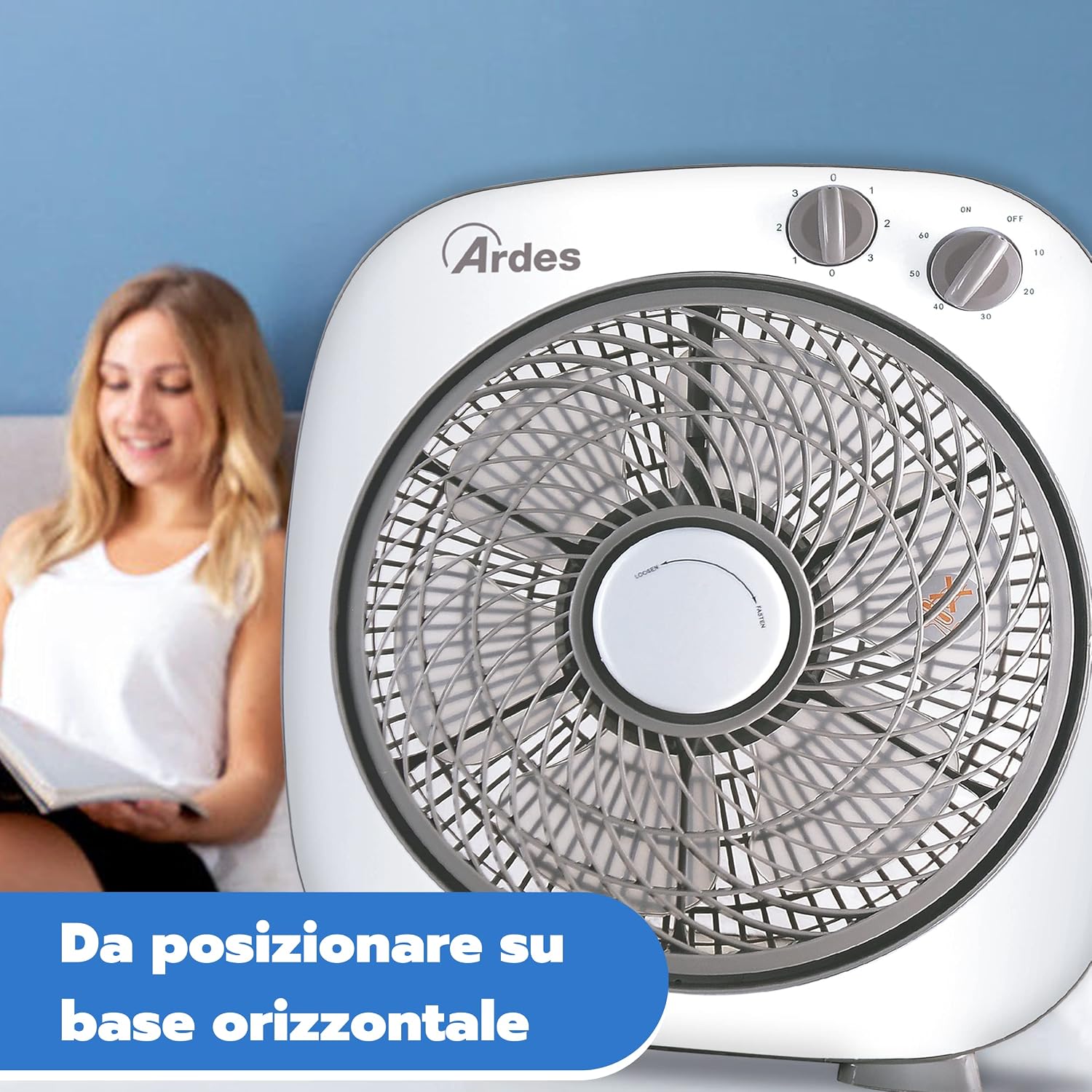 Detalle de Ardes FLOOR 26: Ventilatore Portatile 45W con Oscillazione e 6 Pale