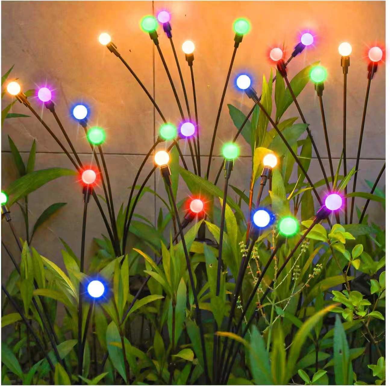 Thumbnail 6 de DooYard Solar Garden Lights 4 Pack: Starburst Swaying RGB Outdoor Lights