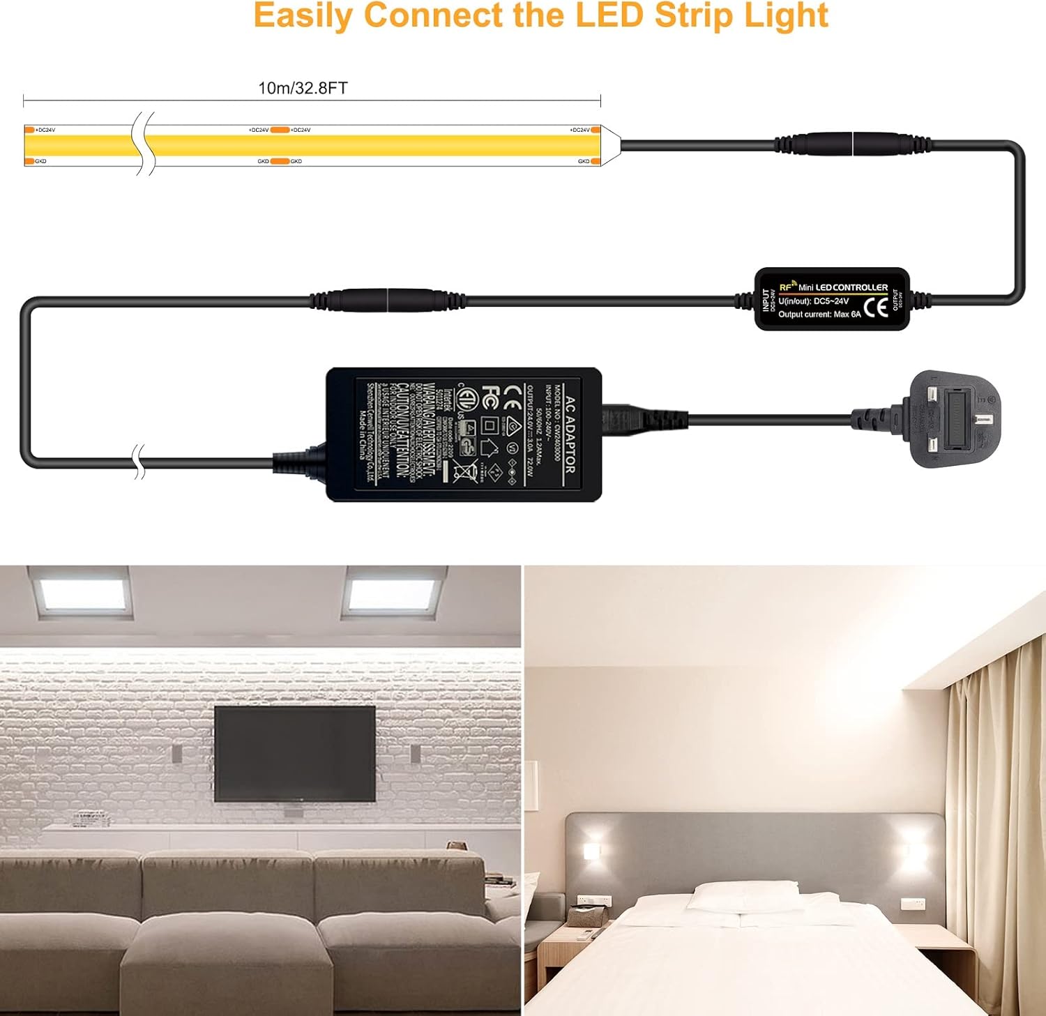 Detalle 2 de TTWAY COB LED Strip Lights 10M