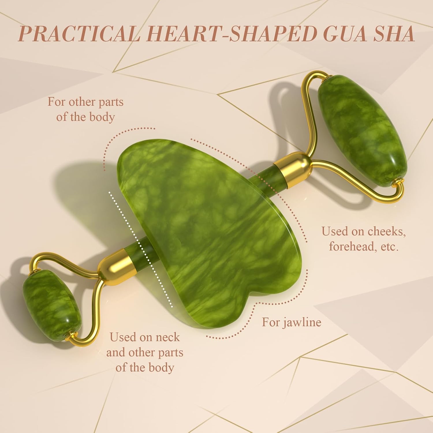 Thumbnail 4 de Gua Sha and Jade Roller Set for Face and Body