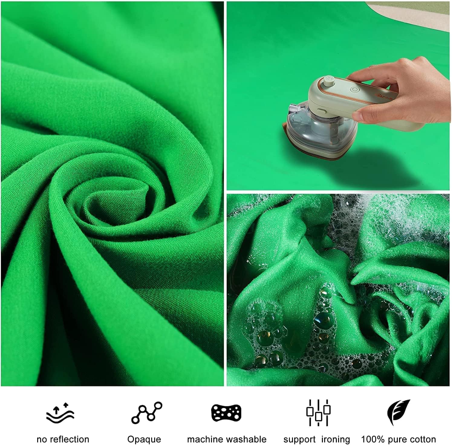 Thumbnail 5 de Oinvs Green Screen 1.8x2.8m backdrop