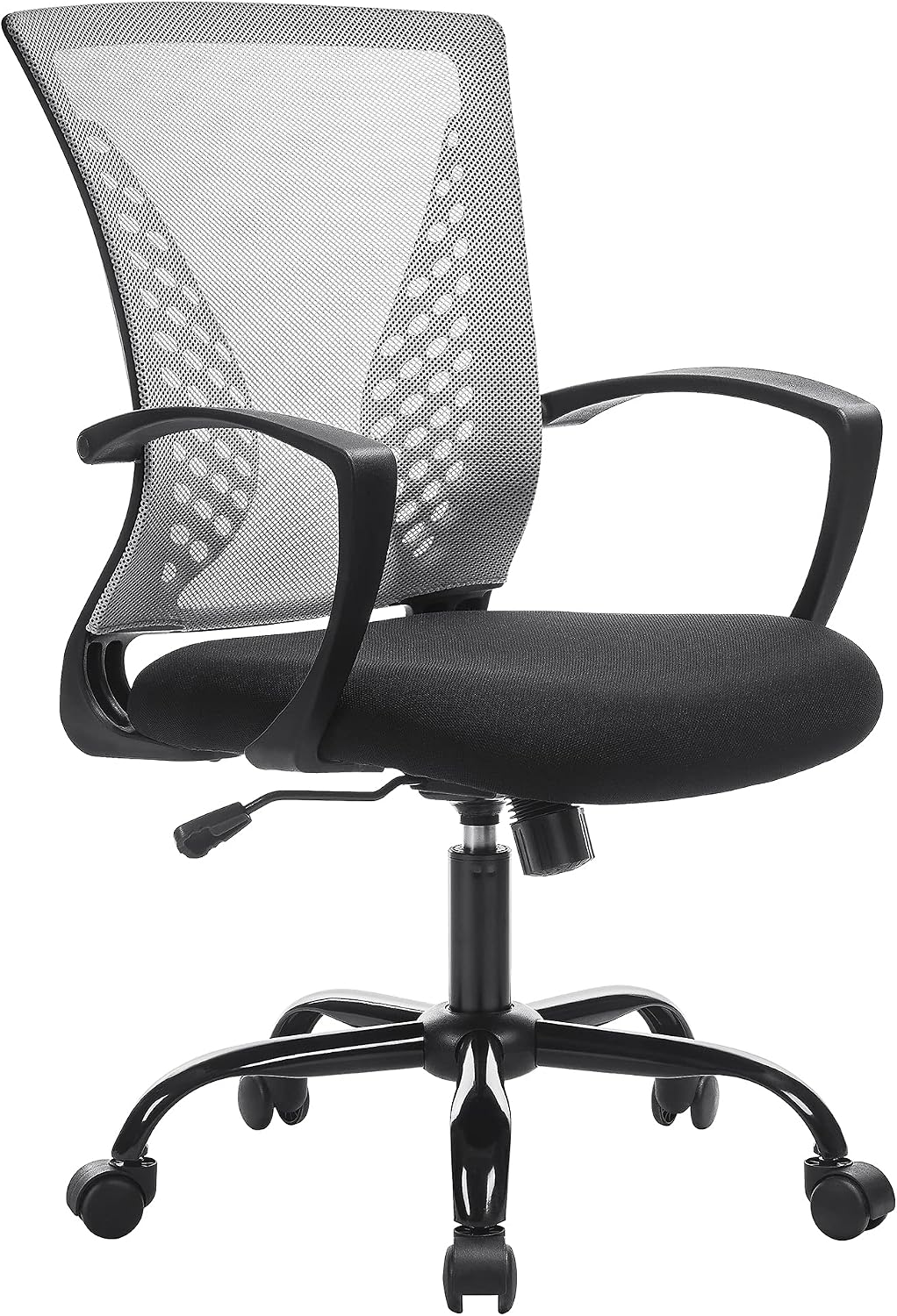 Detalle de SONGMICS Sedia da Ufficio con Schienale in rete, Grigio OB N022G01 — comfort regolabile e design traspirante