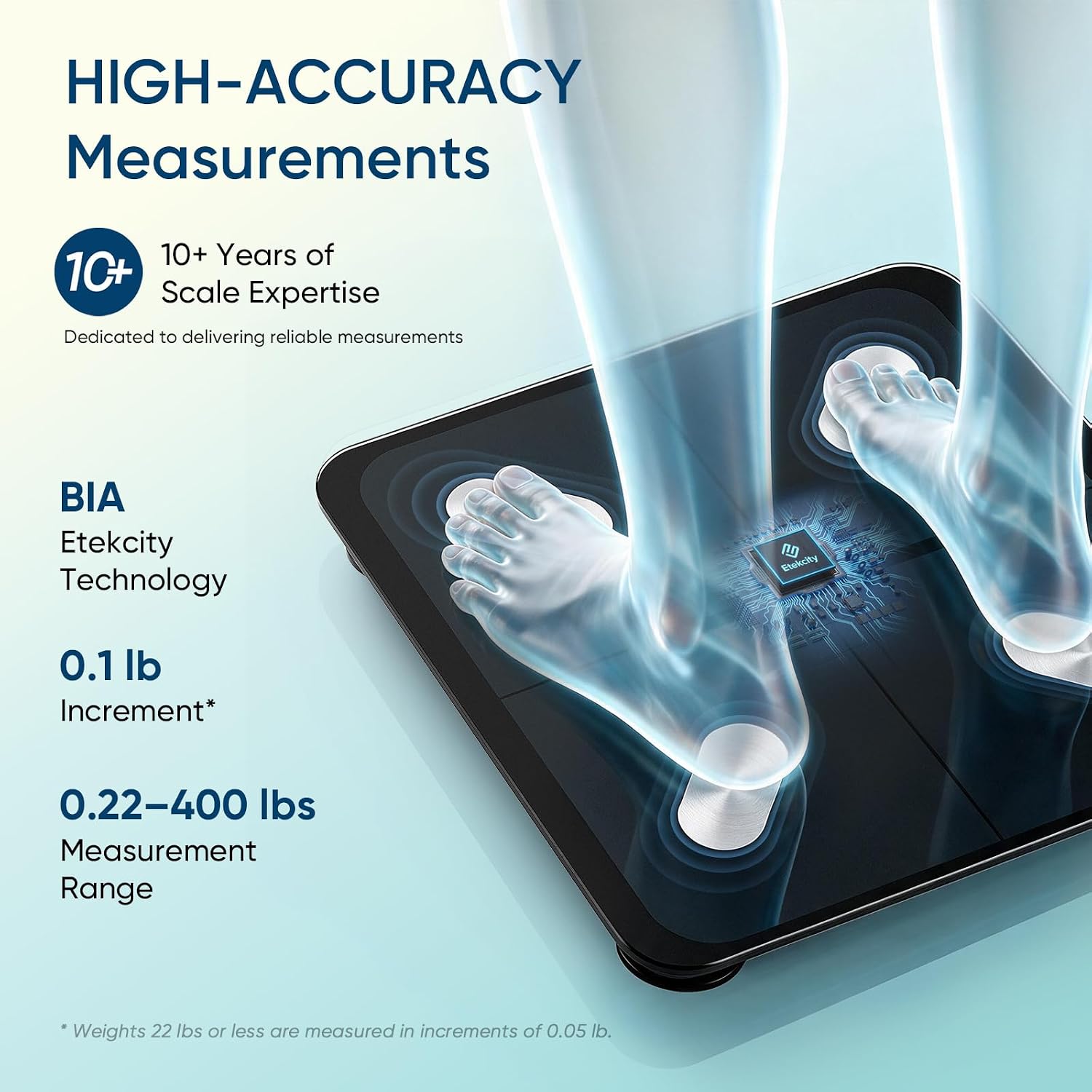 Detalle 2 de Etekcity Smart Scale with IMC and Body Fat