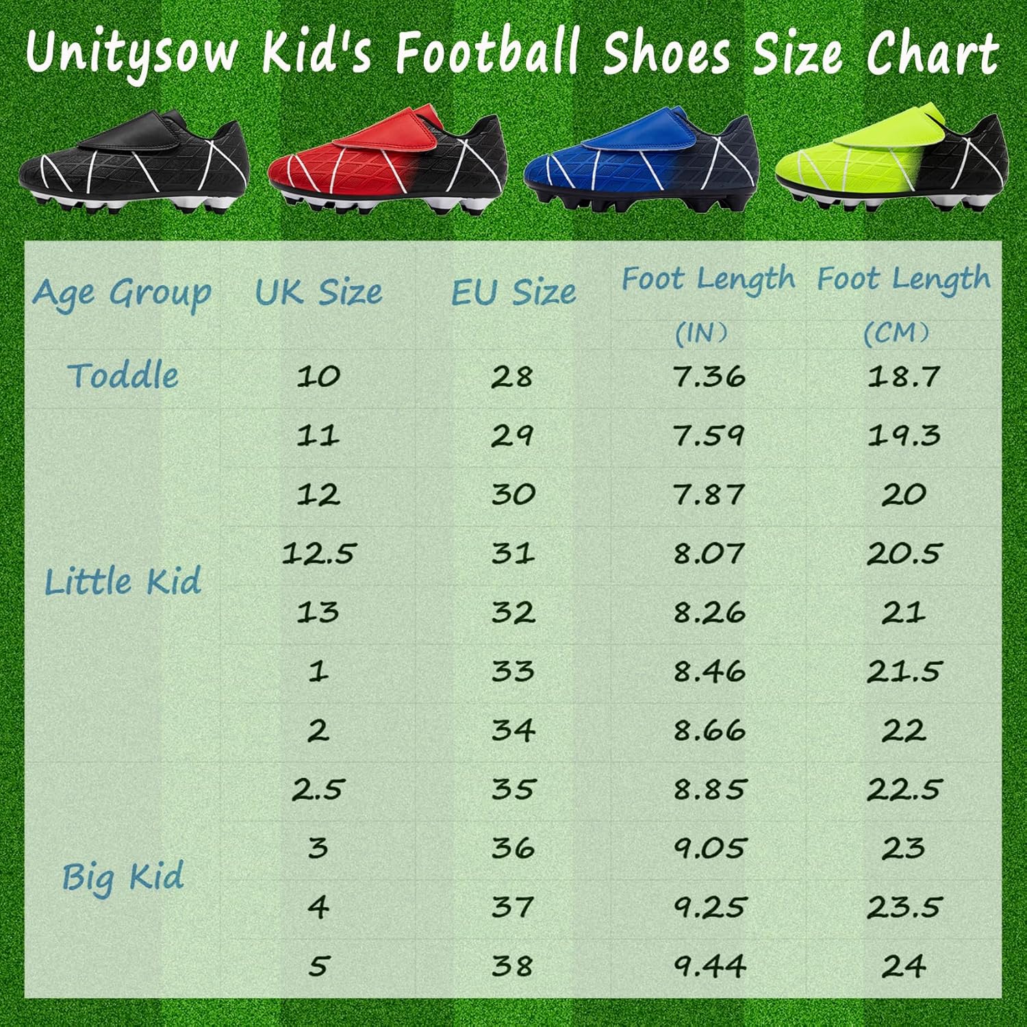 Thumbnail 5 de Unitysow Kids Football Boots Astro Turf 24