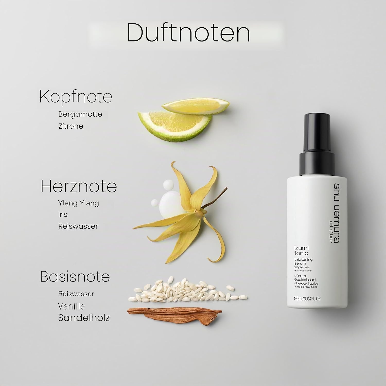 Thumbnail 4 de Shu Uemura Izumi Tonic – Serum für fülligere Längen, Brüchiges Haar, Reiswasser & Ceramide, 90 ml