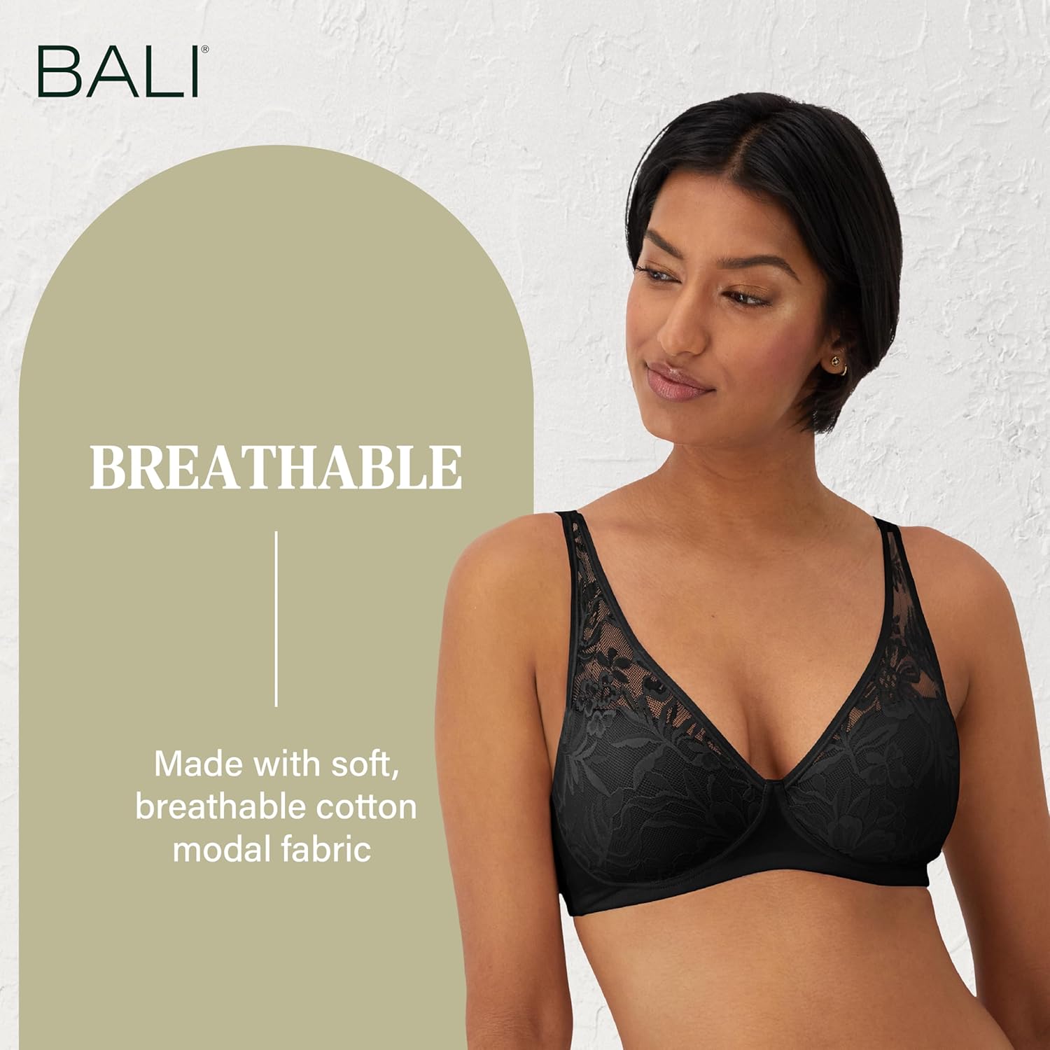 Thumbnail 3 de Bali Women's Breathe Modal T-Shirt Bra, Full-Coverage 34B