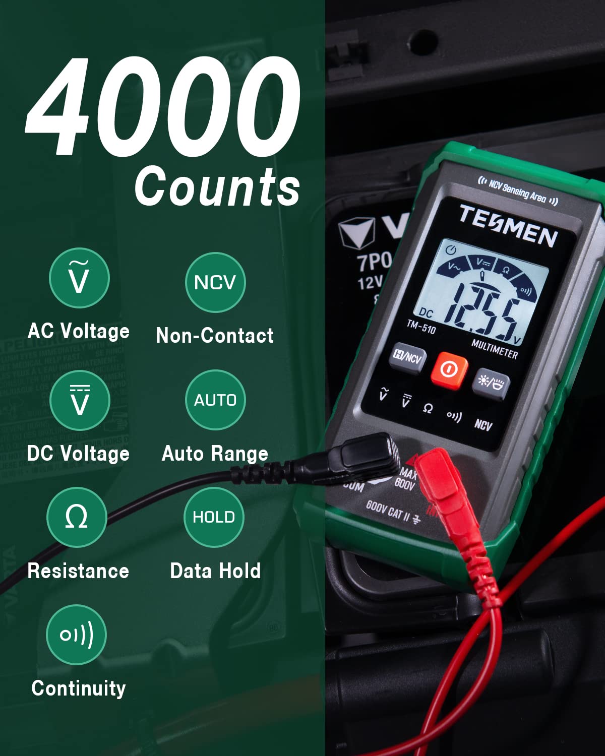 Thumbnail 1 de TM-510 Digital Multimeter 4000 Counts