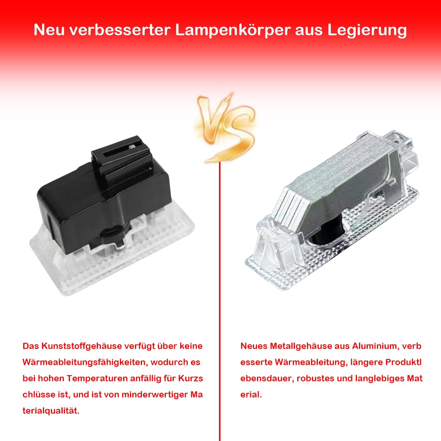 Thumbnail 1 de Krewua 4 luci per portiera auto 4K HD con proiezione laser: luci di benvenuto e proiezione porta