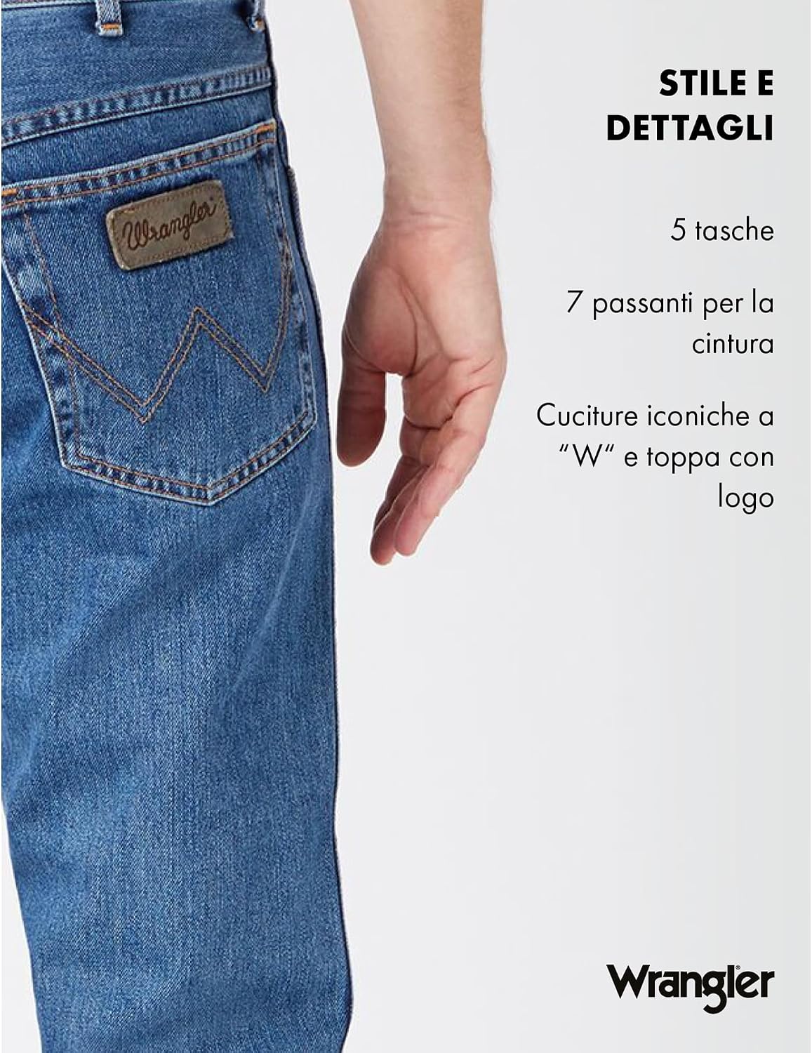 Detalle de Wrangler - Texas, Jeans Uomo: comfort e stile intramontabile