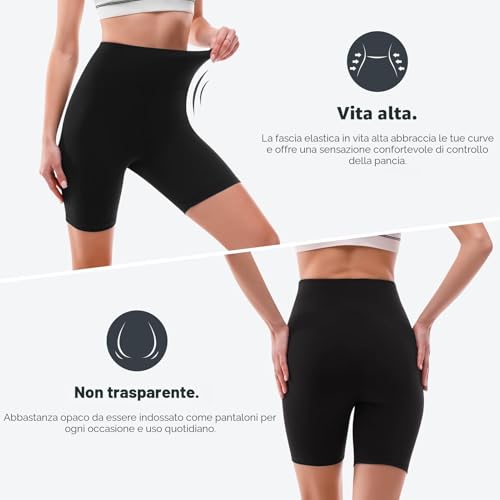 Thumbnail 2 de SINOPHANT Pantaloncini Palestra Donna Verde Militare – Vita Alta, Morbidi e Traspiranti