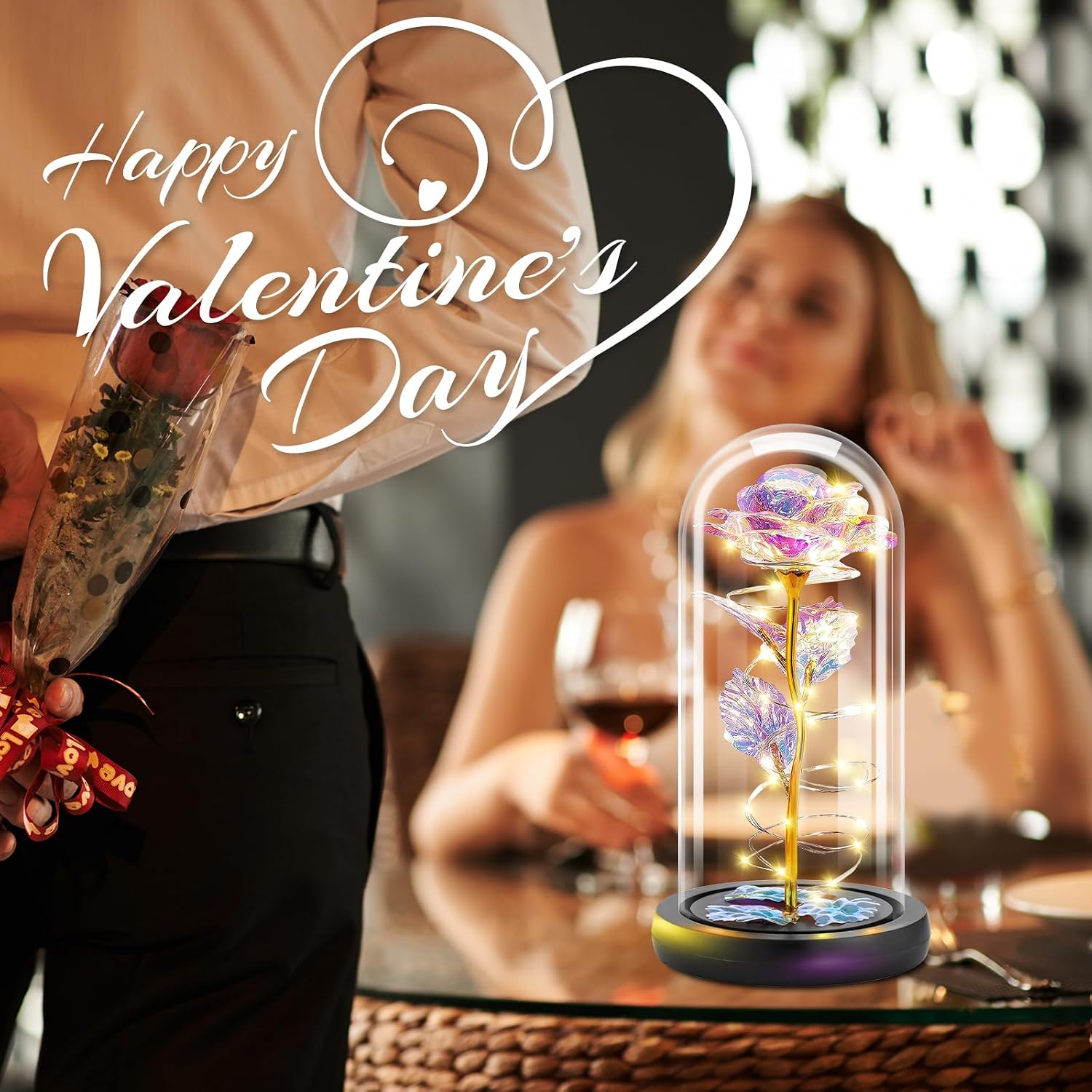 Thumbnail 4 de Otlonpe Valentinstag Rosen Geschenk Ewige Rose 🌹