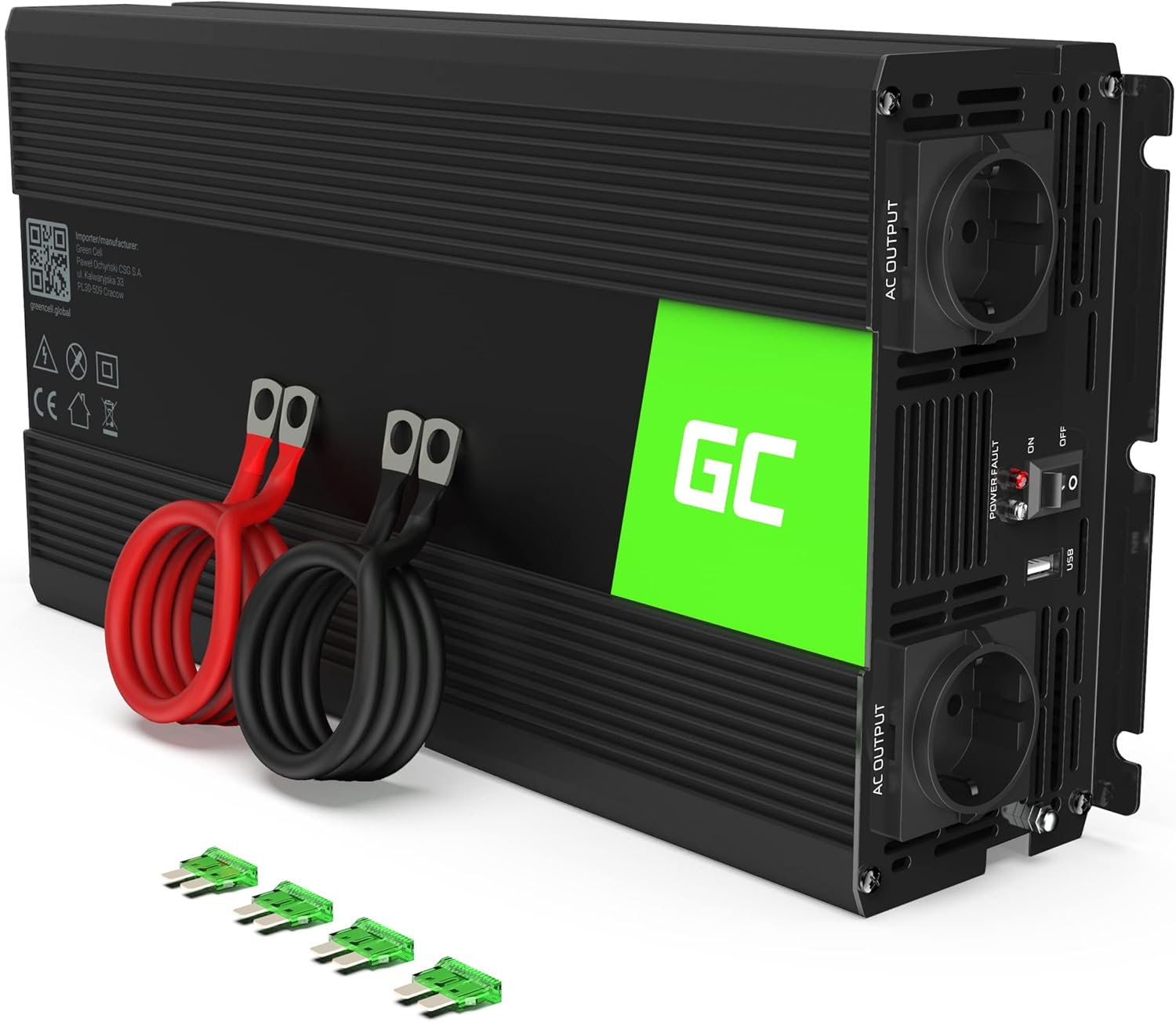 Thumbnail 5 de Green Cell 1000W/2000W Inversor 12V–220V