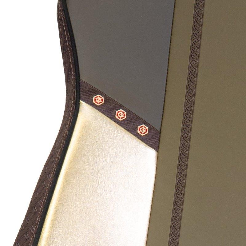 Detalle de Silla gaming Phoenix Monarch Moria XL: edición limitada en cuero napa y terciopelo