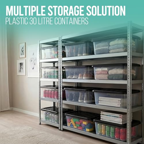 Thumbnail 6 de KLASS 4-Box 30L Underbed Storage Set: Clear, durable polypropylene boxes with lids