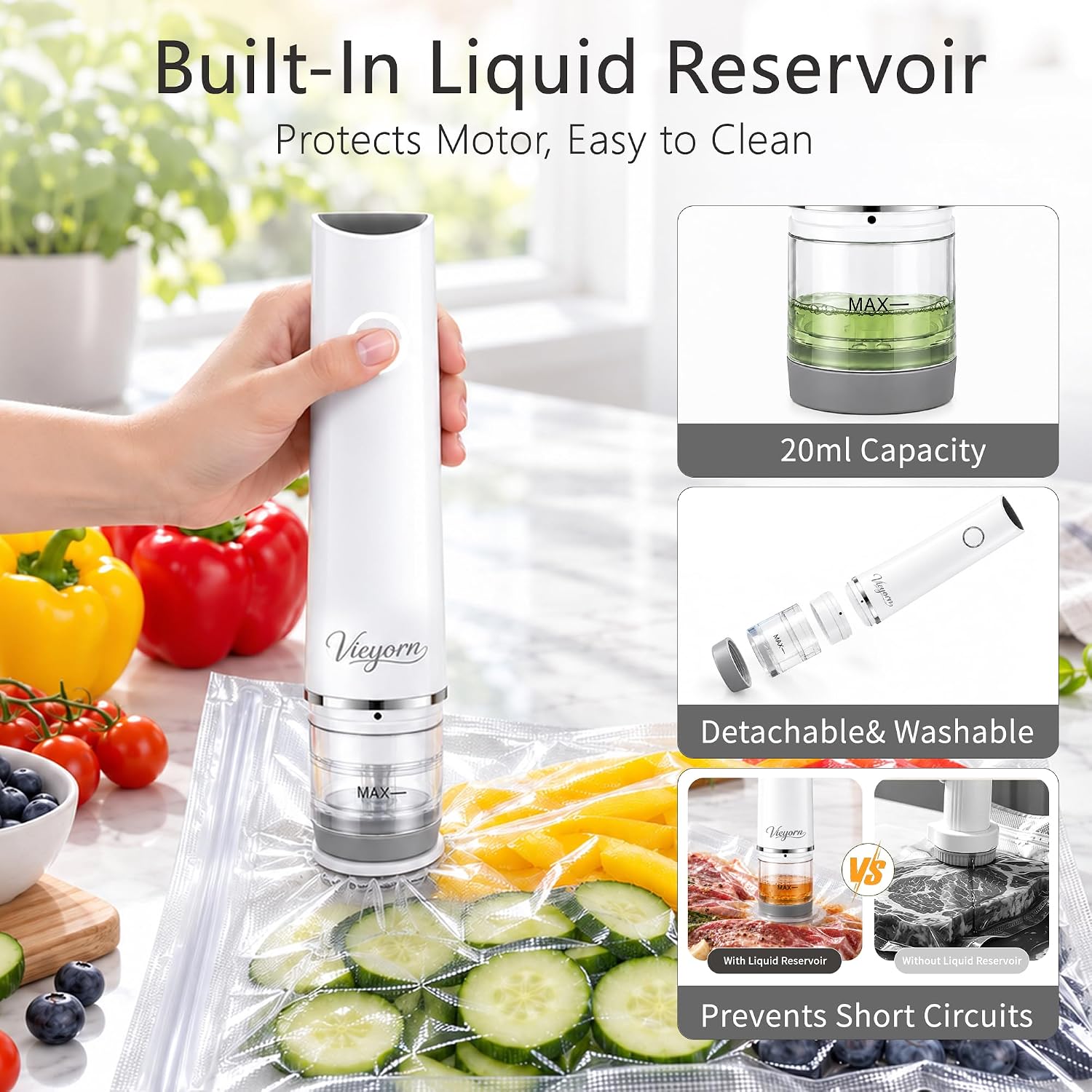 Thumbnail 2 de Vieyorn Food Vacuum Sealer 60kPa