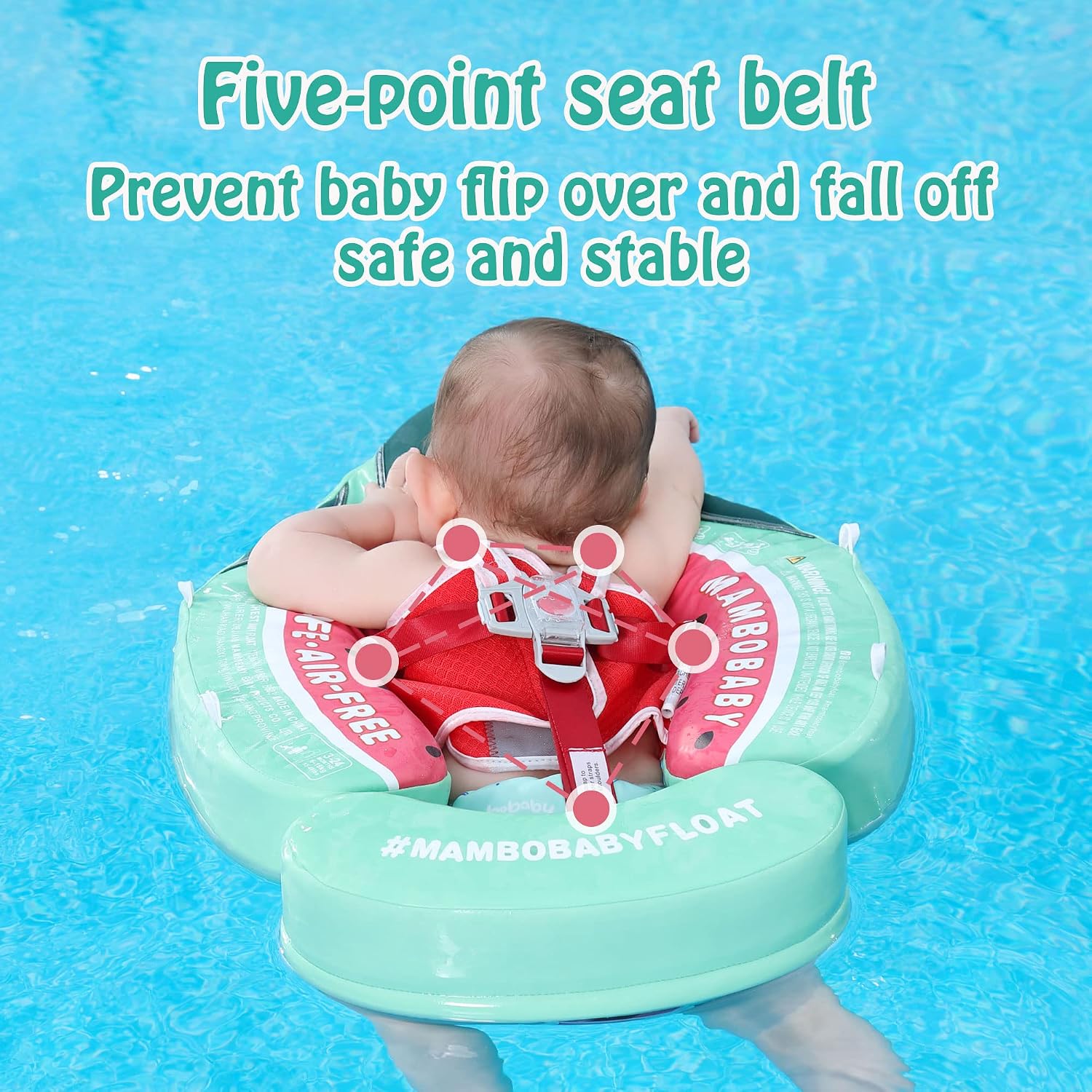 Thumbnail 4 de Mambobaby Float Add Tail Baby Swim Float with Canopy (Watermelon)