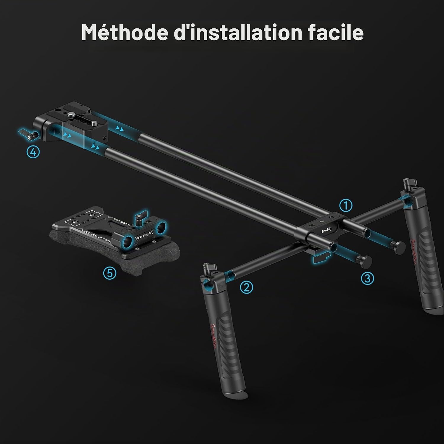 Thumbnail 5 de SMALLRIG 2896C support d'épaule 15 mm