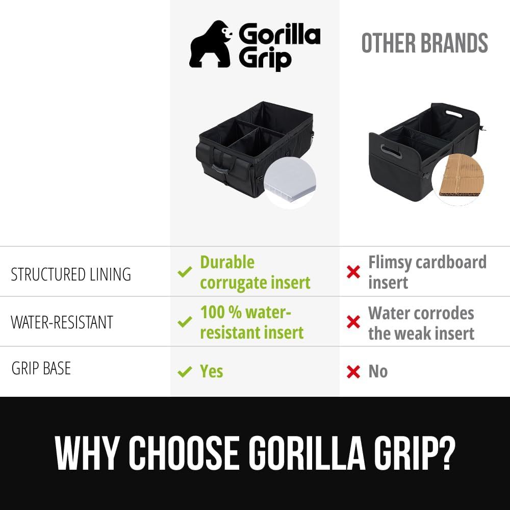 Thumbnail 6 de Gorilla Grip Trunk Organizer for SUV and Car – Large, Collapsible, Heavy-Duty Car Storage