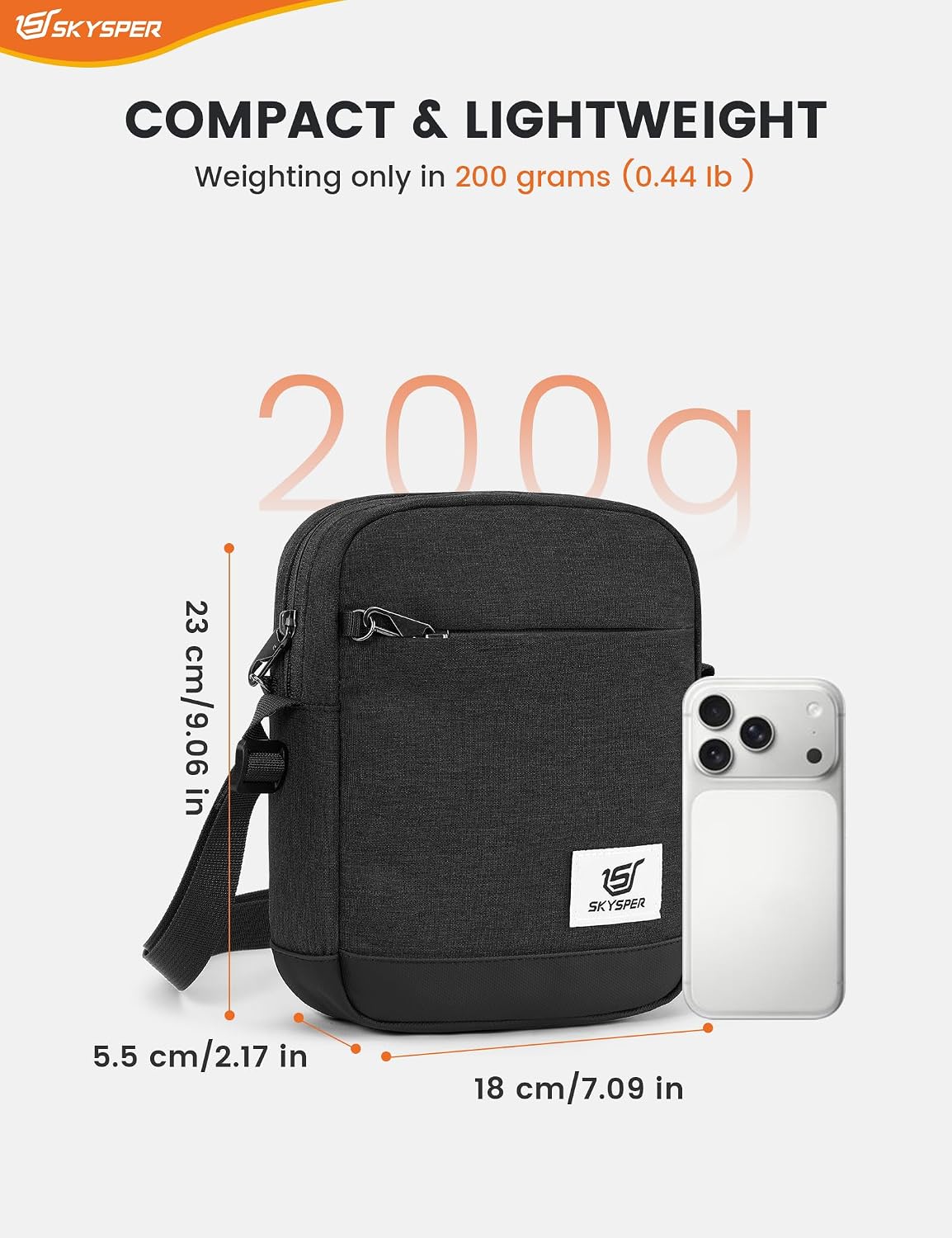 Thumbnail 2 de SKYSPER Small Anti Theft Sling Bag 9.8in